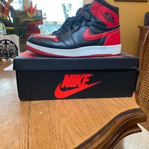 Men's Authentic Air Jordan 1, red/black/white